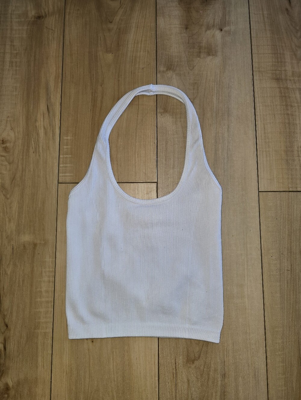 American Eagle Ribbed Halter Crop Top Sz XS